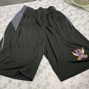 Alleson Medium Black Gray Athletic Shorts
